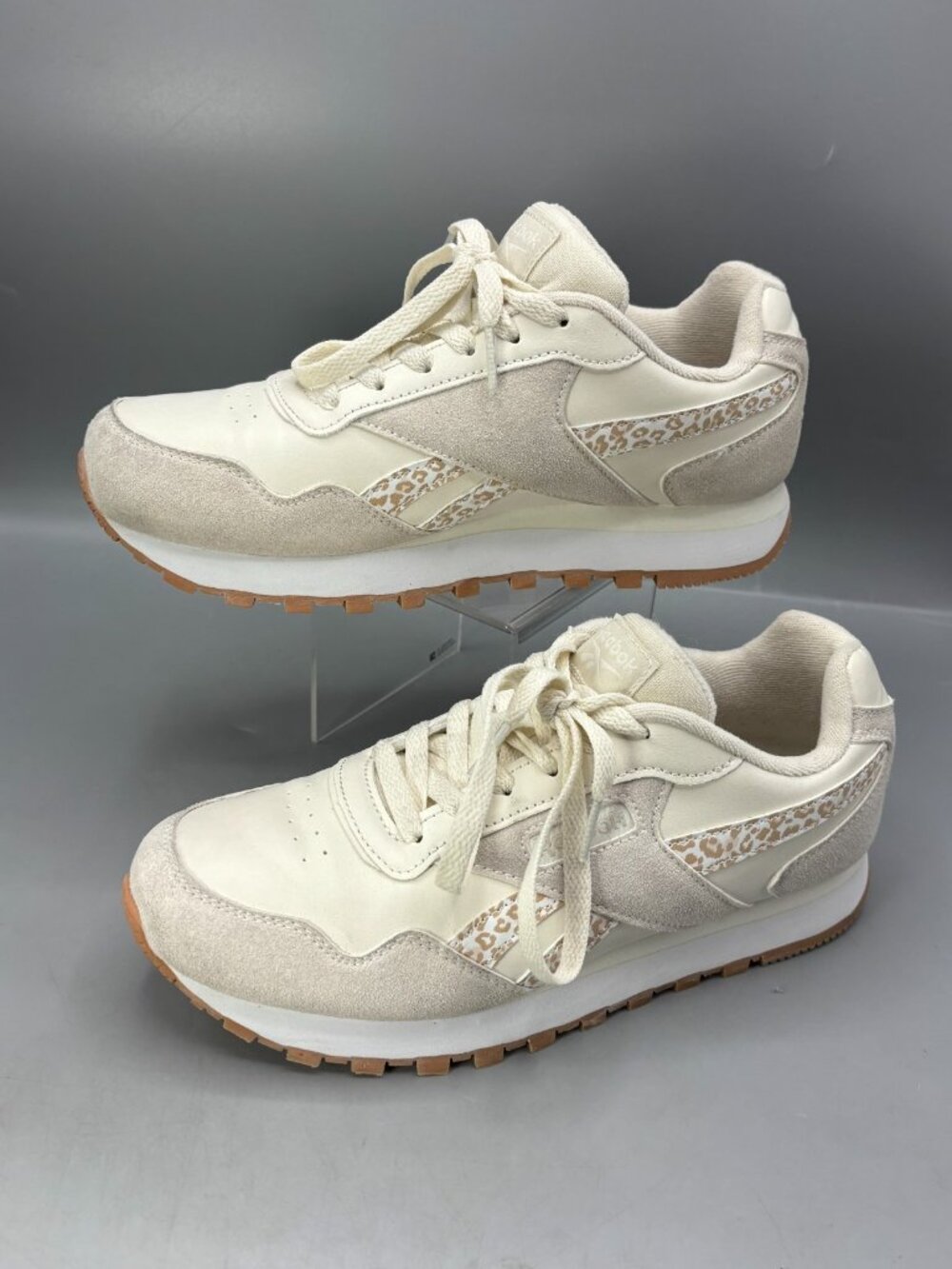 Reebok Classic Harman Sneakers Womens 8 Cream Leather Athletic FFC0119598